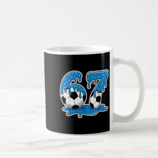 Six Seven Soccer Ice Cream Drip Funny Design Coffee Mug
