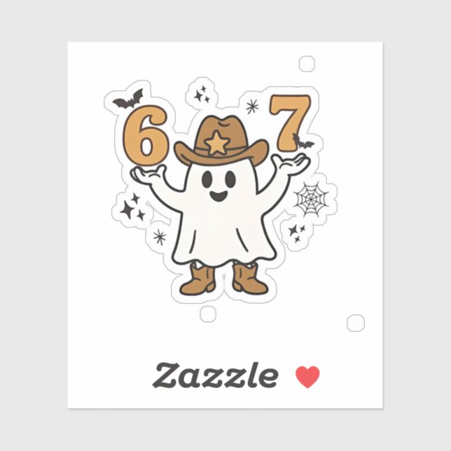 Six Seven Spooky Halloween Sport 67 Mason Meme (Sheet)