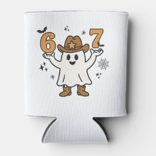 Six Seven Spooky Halloween Sport 67 Mason Meme Can Cooler