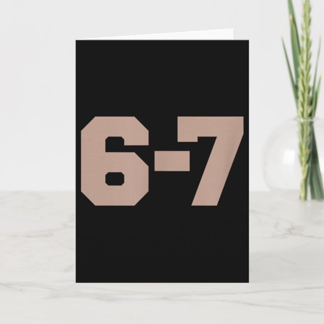 Six Seven Trending 67 Logo _1  Card (Front)