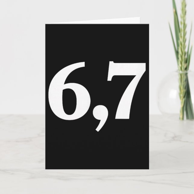 Six Seven Trending 67 Logo _2  Card (Front)