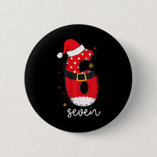 Six Seven Trending 67 Merry Christmas 2 Inch Round Button