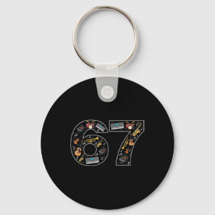 Six Seven Trending 67 Musical Lovers Keychain