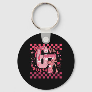 Six Seven Valentine Funny Pink 67 Cute Bow Girls W Keychain