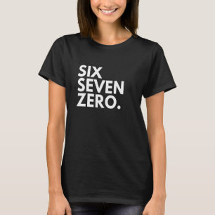 SIX SEVEN ZERO Area Code 670 Northern Mariana Isla T-Shirt