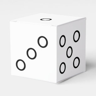 Six-Sided Die Dice Favour Box or Decoration