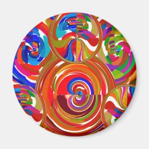 Six Sigma Circles - Reiki Colour Therapy Plates V8 Magnet