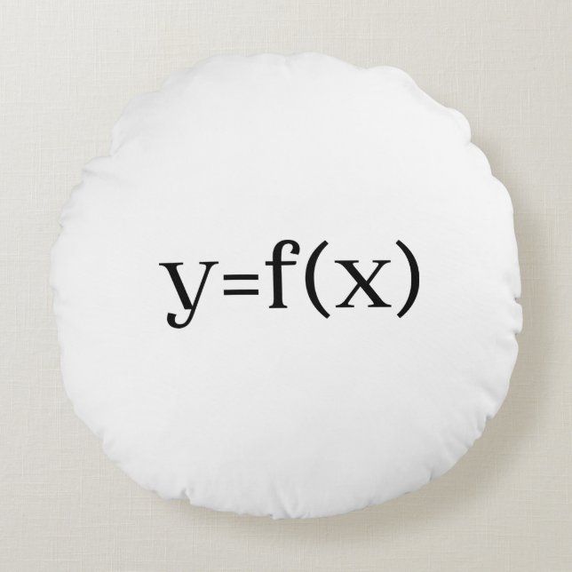 Six Sigma Formula, PROBLEM SOLVING Equation Round Pillow (Front)