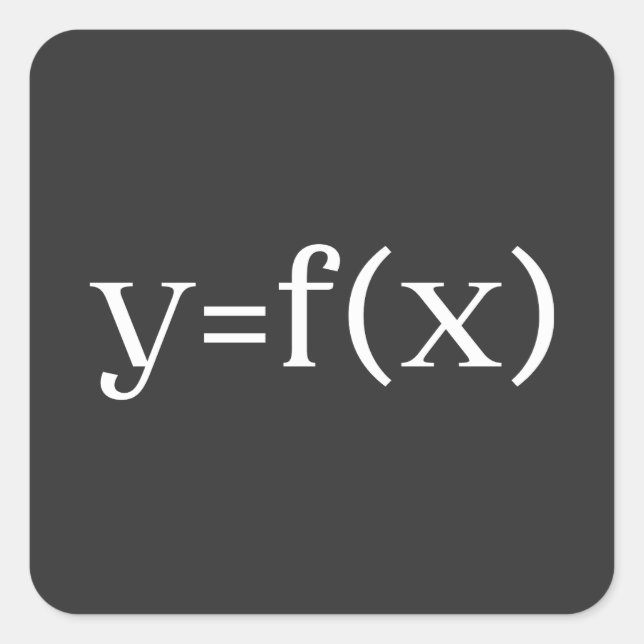 Six Sigma Formula, PROBLEM SOLVING Equation Square Sticker (Front)