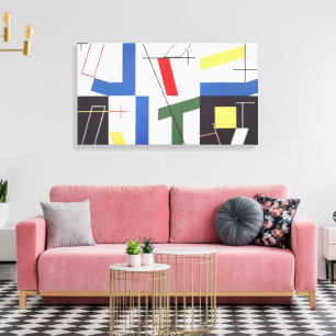 Six Spaces with Crosses   Sophie Taeuber-Arp   Canvas Print