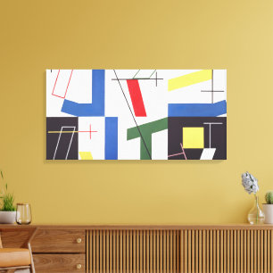 Six Spaces with Crosses Sophie Taeuber-Arp Canvas Print