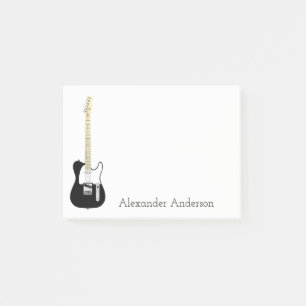Six String Electric Guitar Personalize Post-it Notes
