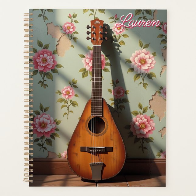 Six-Stringed Dulcimer Vintage Rare Instrument (Devant)
