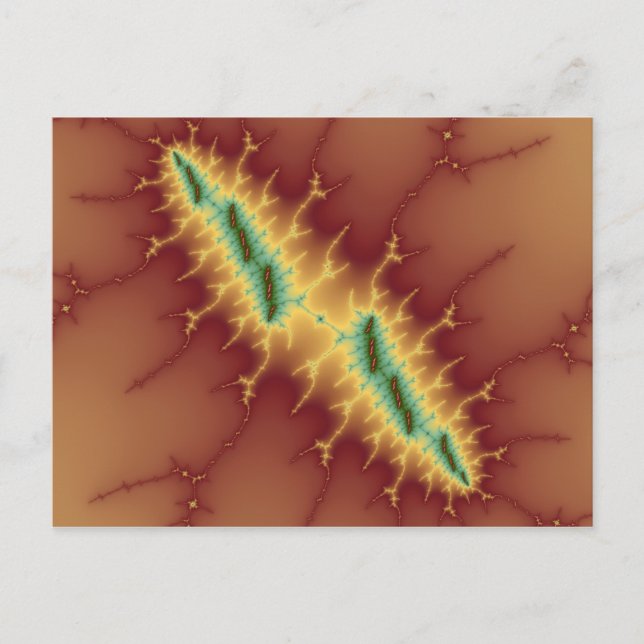 Six Stripes - Fractal Postcard (Front)