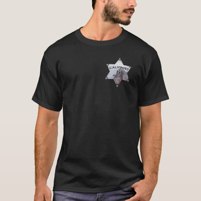 Six T-shirts de calviniste de point (Devant)
