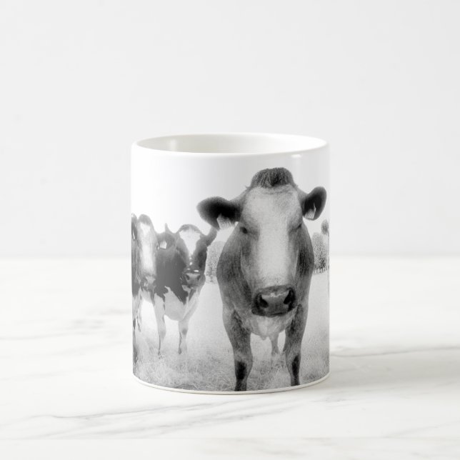 Six tasses de café fâchées de vaches (Centre)