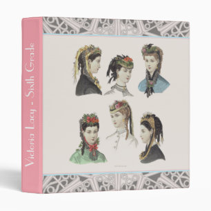 Six Victorian Beauties - School Binder for Girls