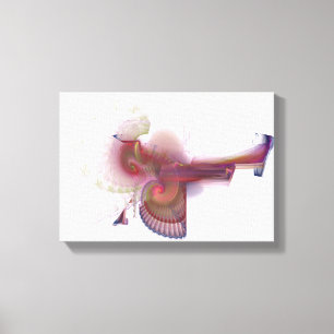 Six-winged Seraph - Digital Fractal Canvas Print