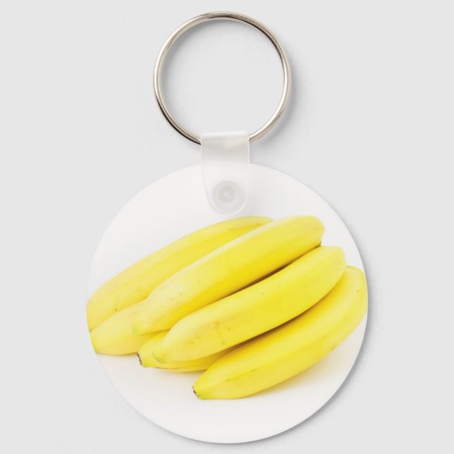 Six Yellow Bananas Keychain (Front)