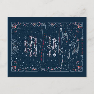 SIXIÈME JOUR DE NOËL / Carte postale de Noël