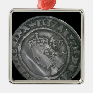 Sixpence Metal Ornament