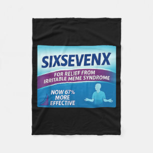 Sixsevenx Relief From Meme Numbers Parody Teacher  Fleece Blanket