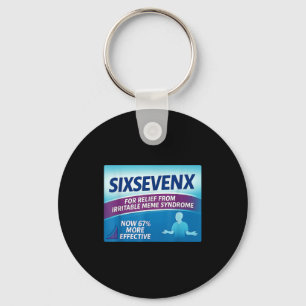 Sixsevenx Relief From Meme Numbers Parody Teacher  Keychain