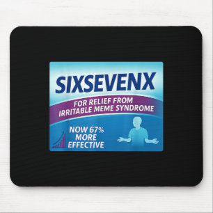 Sixsevenx Relief From Meme Numbers Parody Teacher Mouse Pad