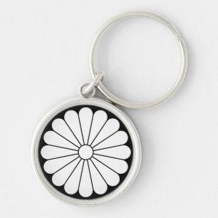 Sixteen-petaled chrysanthemum keychain