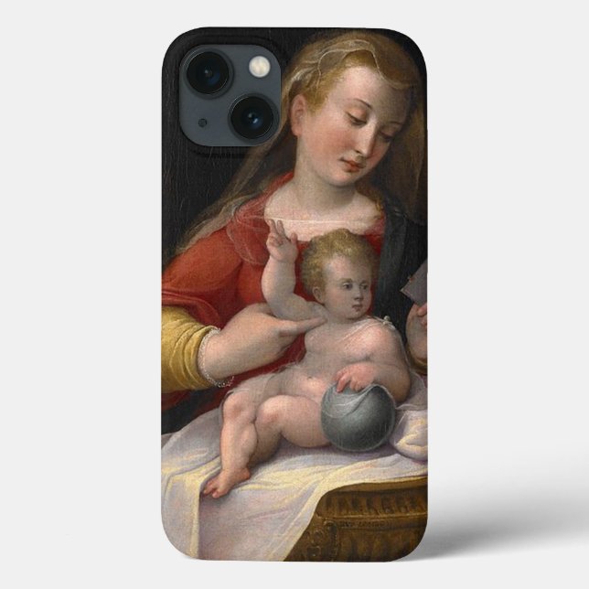 Sixteenth Century Madonna and Child Case-Mate iPhone Case (Back)