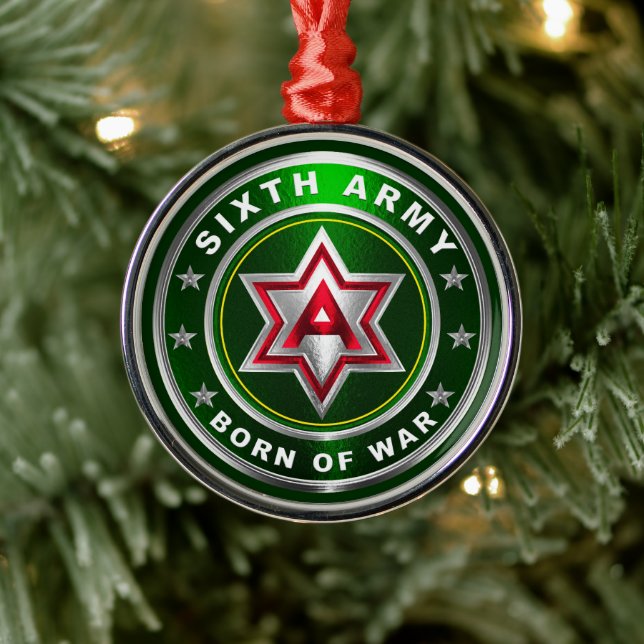 SIXTH ARMY Metal Ornament (Tree)