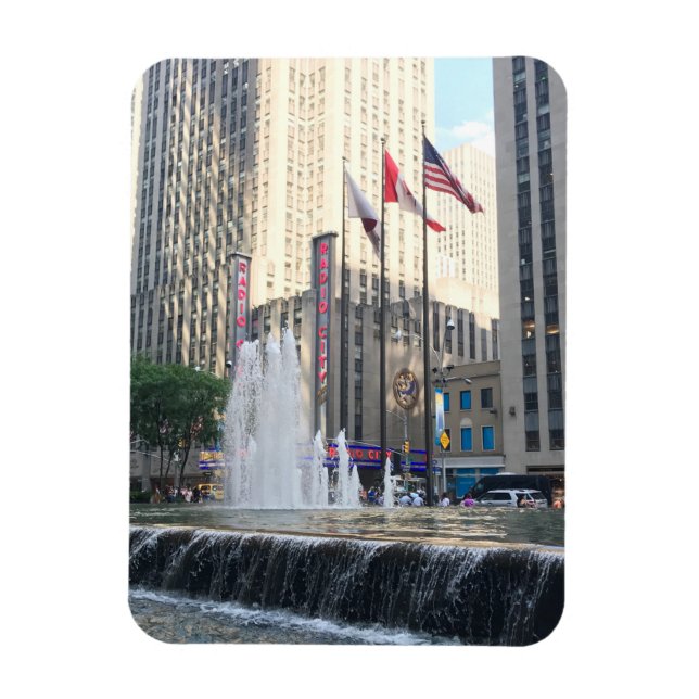 Sixth Avenue Architecture New York City Photograph Magnet (Vertical)