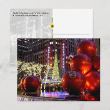Sixth Avenue Christmas Ornaments, NYC -