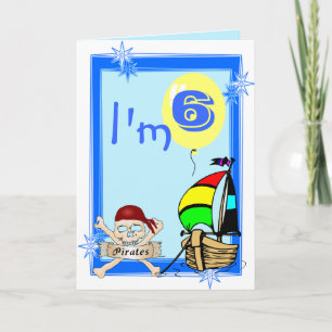 Sixth Birthday Card