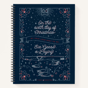 Sixth Day of Christmas Notebook College-Ruled