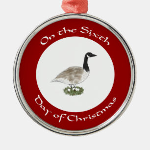 Sixth Day of Christmas Ornament - Goose and Eggs