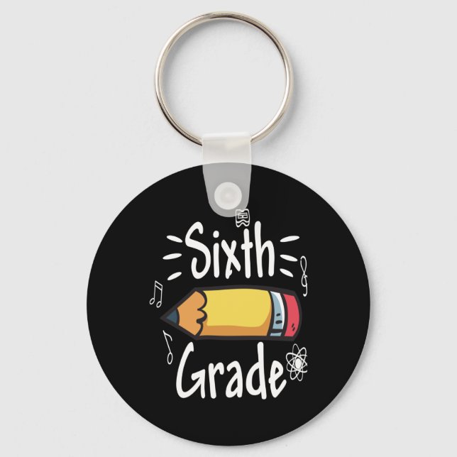 Sixth Grade  Keychain (Front)