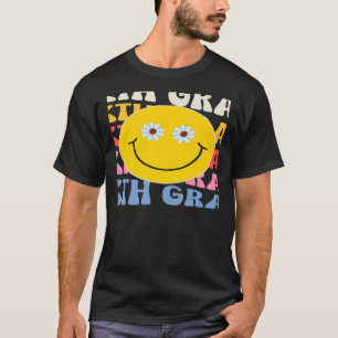 Sixth Grade Smile Groovy Back To School 6th Grade  T-Shirt