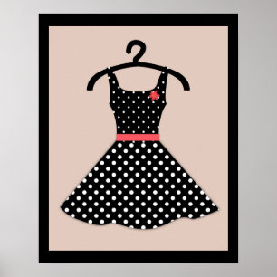 Sixties, dress poster