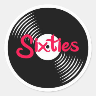 Sixties LP Classic Round Sticker