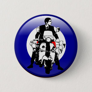 Sixties Mod on 3d target 2 Inch Round Button