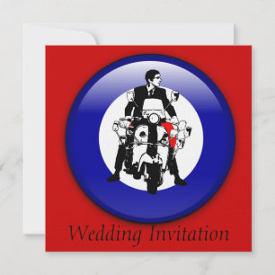 Sixties Mod on 3d target invitations