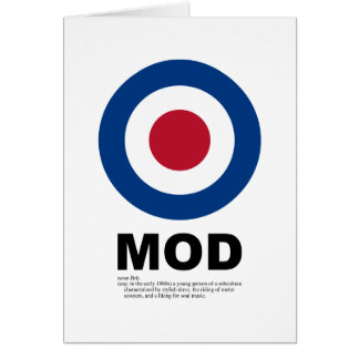 Sixties Mod Target Card