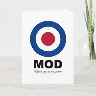 Sixties Mod Target Card