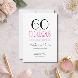 Sixty and Fabulous 50th Birthday Party  Invitation