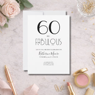 Sixty and Fabulous 50th Birthday Party  Invitation