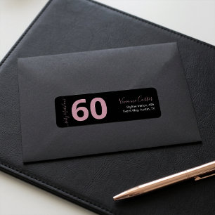 Sixty and Fabulous Script Pink 60th Birthday Party