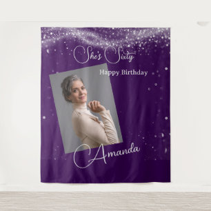 Sixty Birthday photo Tapestry