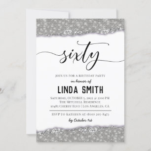 Sixty Diamond Birthday Invitation