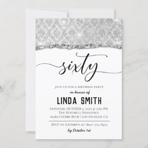 Sixty Diamond Birthday Invitation
